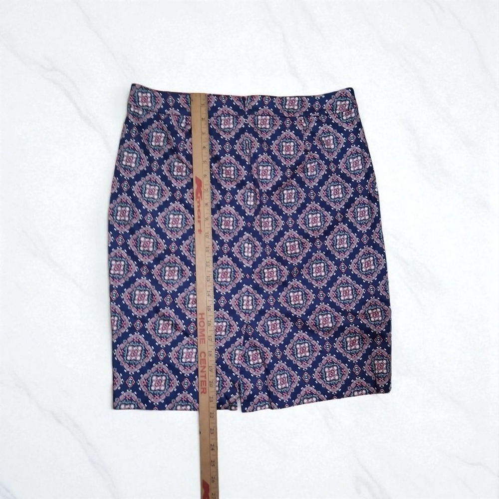 EUC J. Crew Sz. 10 Mandela Printed The Pencil‎ Skirt - Picture 6 of 7